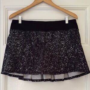 Lululemon Align High Rise Skirt- Black and White Speckled - size 10